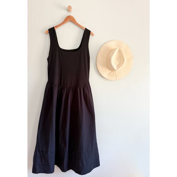 J.CREW | NWT Tall drop-waist mixy dress in Black | Sz TXL - Picture 2 of 10